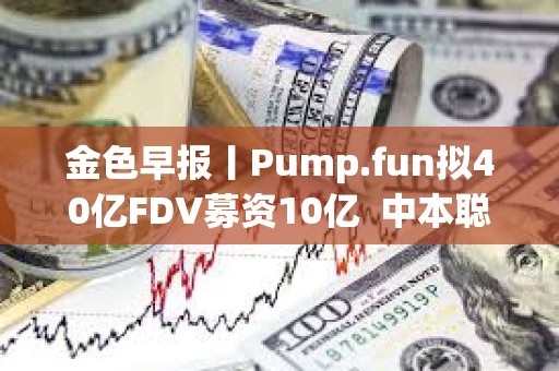 金色早報(bào)丨Pump.fun擬40億FDV募資10億  中本聰凈資產(chǎn)超越比爾·蓋茨