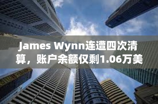 James Wynn連遭四次清算，賬戶(hù)余額僅剩1.06萬(wàn)美元