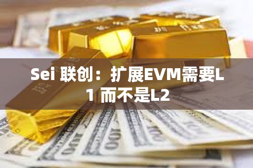 Sei 聯創：擴展EVM需要L1 而不是L2