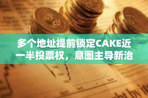 多個地址提前鎖定CAKE近一半投票權，意圖主導新治理提案