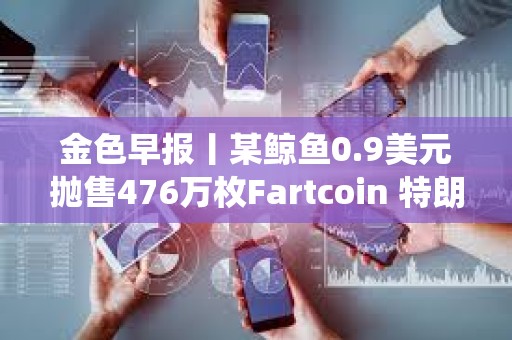 金色早報(bào)丨某鯨魚0.9美元拋售476萬枚Fartcoin 特朗普：期待與薩爾瓦多總統(tǒng)會面