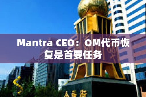 Mantra CEO：OM代幣恢復是首要任務