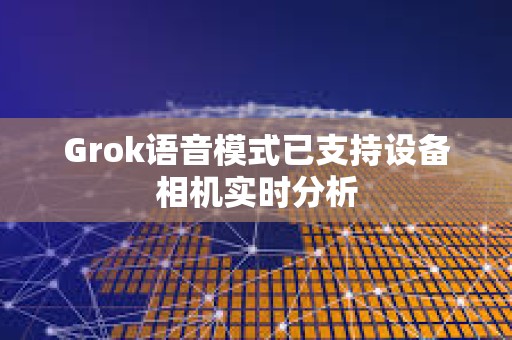 Grok語音模式已支持設備相機實時分析
