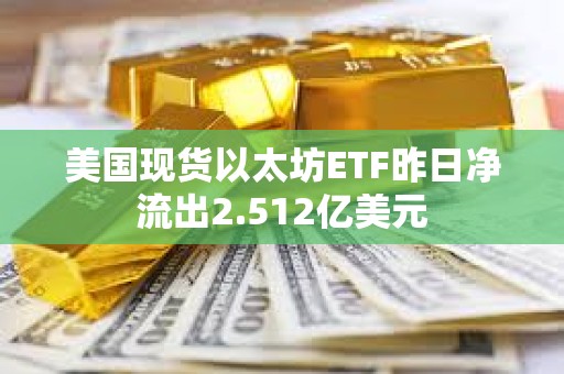 美國現(xiàn)貨以太坊ETF昨日凈流出2.512億美元