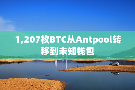 1,207枚BTC從Antpool轉移到未知錢包