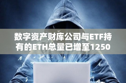 數字資產財庫公司與ETF持有的ETH總量已增至1250萬枚，占以太坊總供應量的10.31%