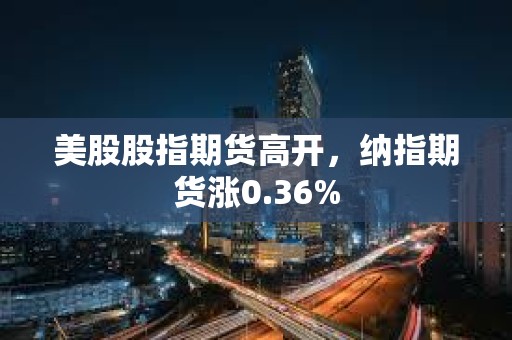 美股股指期貨高開，納指期貨漲0.36%