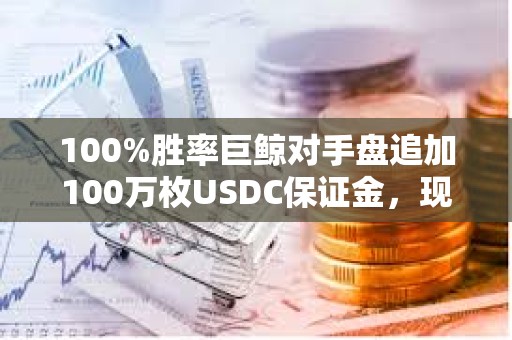 100%勝率巨鯨對手盤追加100萬枚USDC保證金，現浮虧407萬美元