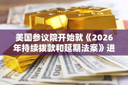 美國參議院開始就《2026年持續(xù)撥款和延期法案》進(jìn)行投票