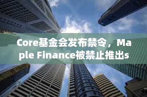 Core基金會發布禁令，Maple Finance被禁止推出syrupBTC代幣