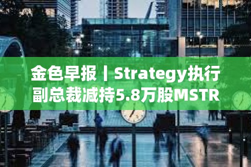 金色早報丨Strategy執行副總裁減持5.8萬股MSTR股票 BTC跌破85000美元