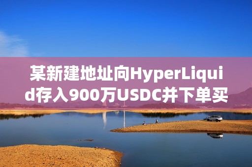 某新建地址向HyperLiquid存入900萬USDC并下單買入HYPE和FARTCOIN