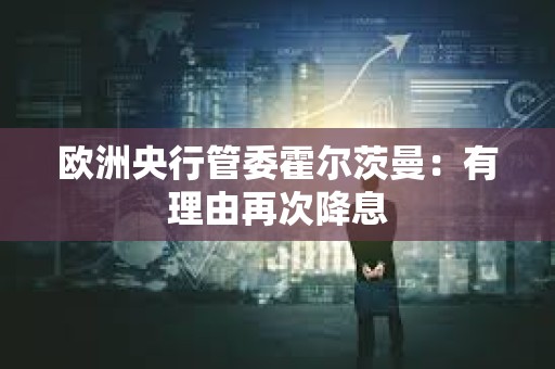 歐洲央行管委霍爾茨曼：有理由再次降息