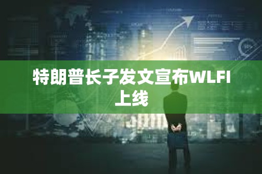 特朗普長子發文宣布WLFI上線
