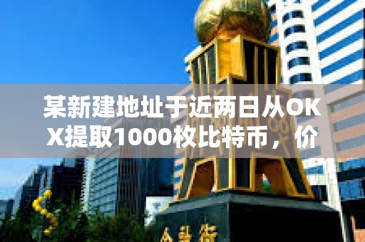 某新建地址于近兩日從OKX提取1000枚比特幣，價(jià)值1.1557億美元
