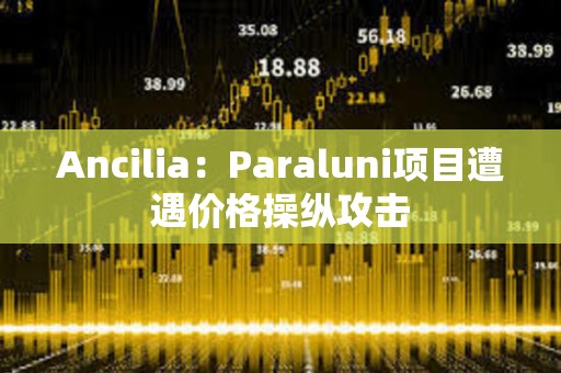Ancilia：Paraluni項目遭遇價格操縱攻擊