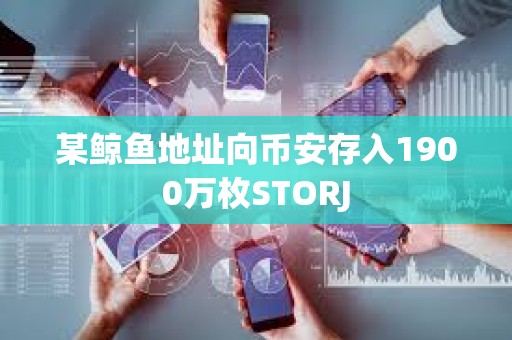 某鯨魚地址向幣安存入1900萬枚STORJ