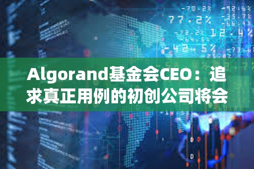 Algorand基金會CEO：追求真正用例的初創公司將會增長