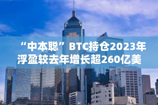“中本聰”BTC持倉2023年浮盈較去年增長超260億美元