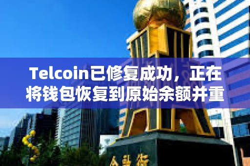 Telcoin已修復成功，正在將錢包恢復到原始余額并重新啟用服務
