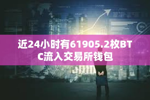 近24小時有61905.2枚BTC流入交易所錢包