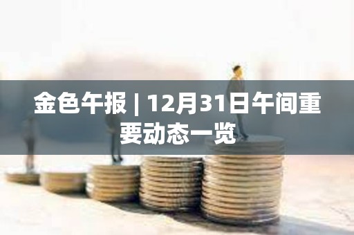 金色午報 | 12月31日午間重要動態一覽