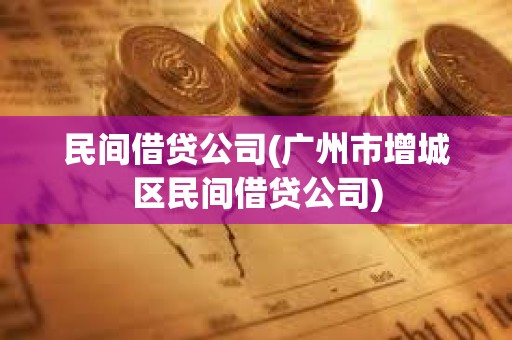 民間借貸公司(廣州市增城區民間借貸公司)