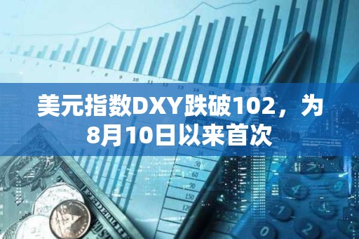 美元指數(shù)DXY跌破102，為8月10日以來首次