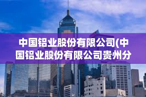 中國鋁業股份有限公司(中國鋁業股份有限公司貴州分公司)