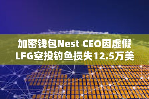 加密錢包Nest CEO因虛假LFG空投釣魚損失12.5萬美元