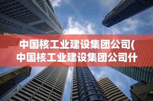 中國核工業建設集團公司(中國核工業建設集團公司什么級別)