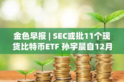 金色早報(bào) | SEC或批11個(gè)現(xiàn)貨比特幣ETF 孫宇晨自12月26日從幣安提出17,433枚ETH