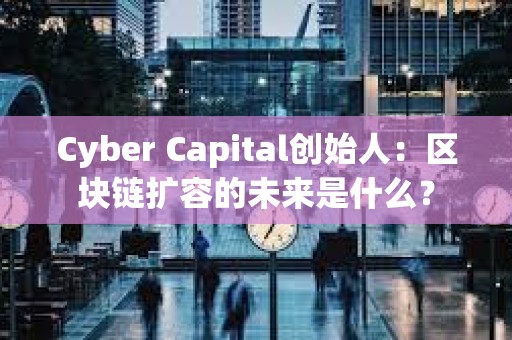 Cyber Capital創始人：區塊鏈擴容的未來是什么？