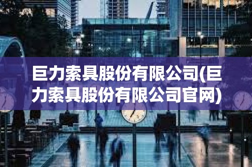 巨力索具股份有限公司(巨力索具股份有限公司官網)
