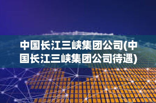 中國長江三峽集團公司(中國長江三峽集團公司待遇)