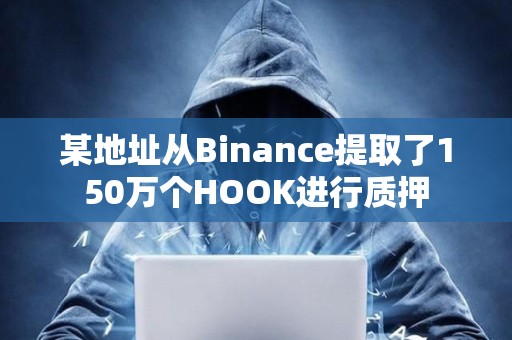 某地址從Binance提取了150萬個HOOK進行質押