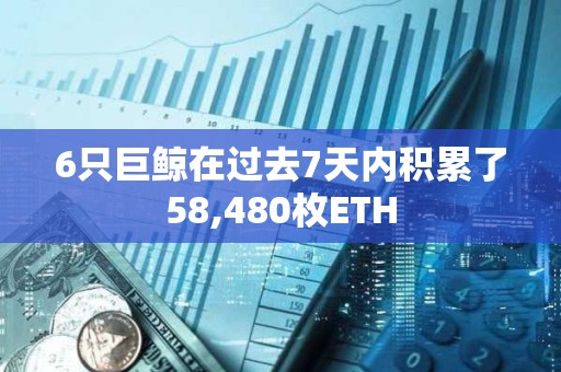 6只巨鯨在過去7天內積累了58,480枚ETH 6只巨鯨在過去7天內積累了58,480枚ETH