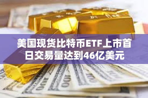 美國現貨比特幣ETF上市首日交易量達到46億美元