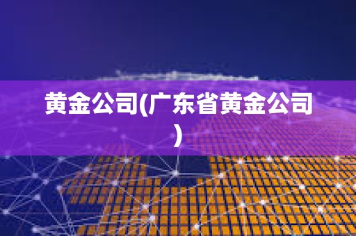 黃金公司(廣東省黃金公司) 黃金公司(廣東省黃金公司)