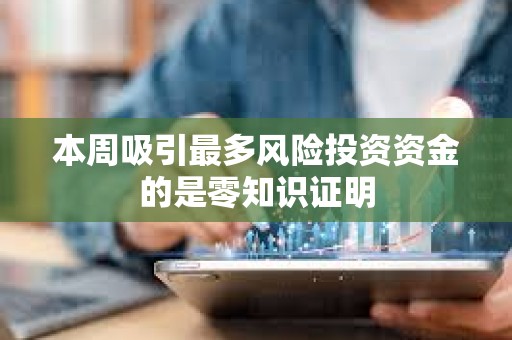 本周吸引最多風險投資資金的是零知識證明