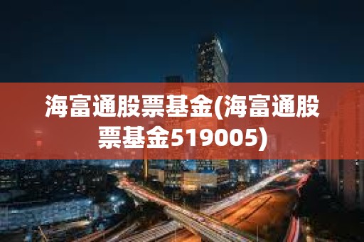 海富通股票基金(海富通股票基金519005)