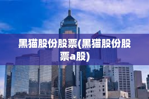 黑貓股份股票(黑貓股份股票a股)