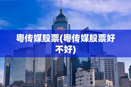 粵傳媒股票(粵傳媒股票好不好)