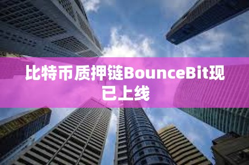 比特幣質押鏈BounceBit現已上線
