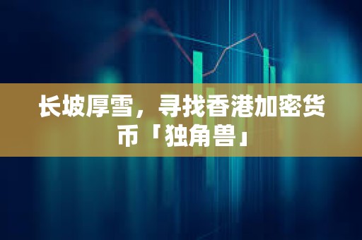 長坡厚雪，尋找香港加密貨幣「獨角獸」
