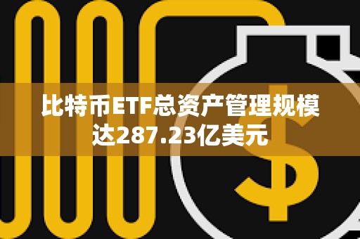 比特幣ETF總資產管理規模達287.23億美元
