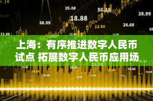 上海：有序推進數字人民幣試點 拓展數字人民幣應用場景