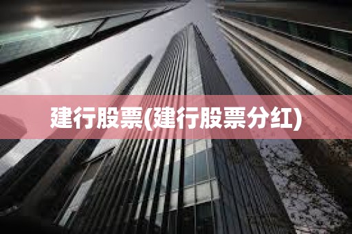 建行股票(建行股票分紅) 建行股票(建行股票分紅)