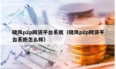 曉風p2p網貸平臺系統（曉風p2p網貸平臺系統怎么樣）