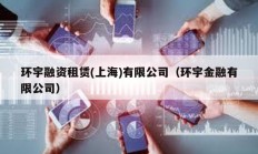 環宇融資租賃(上海)有限公司（環宇金融有限公司）